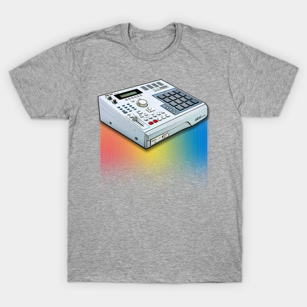 MPC2000 Beat-Maker 80s Producer Tribute Design T-Shirt by DankFutura